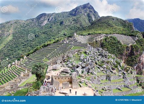 Machu Picchu stock photo. Image of heritage, peaks, base - 47097806