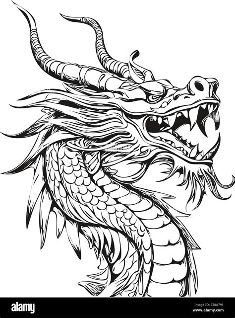 Simple Chinese Dragon Drawing