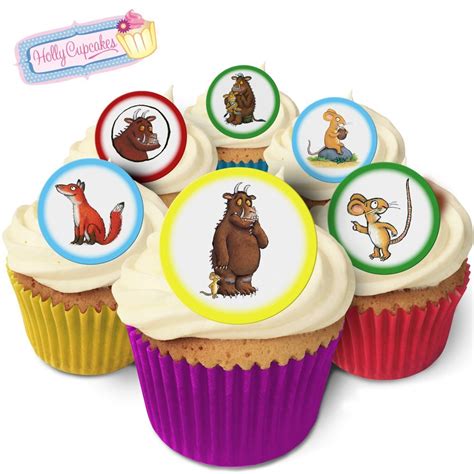 Holly Cupcakes Delightful Gruffalo Edible Cake Toppers - Set of 24 ...