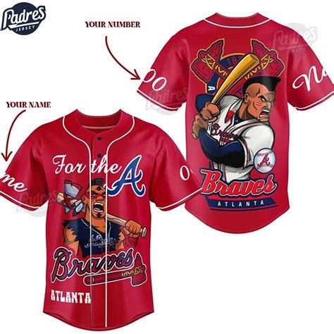 Custom MLB Atlanta Braves Baseball Jersey Style - Padres Jersey Oasis ...