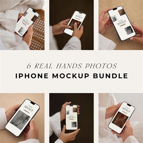 IPhone Mockup Bundle, 6 PSD Smart Object Templates, iPhone Mockups - Etsy