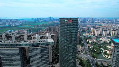4K航拍南京市江北新区地标软件大厦mp44K视频素材-第658个作品