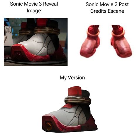 Movie Shadow Shoes Comparison by tailsgene19 on DeviantArt