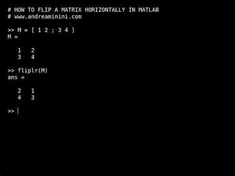 Image result for Flip Matrix MATLAB