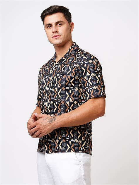 MEN'S AZTEC RESORT WEAR SHIRT – Esha Lal Swimwear
