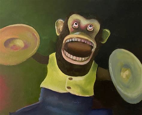 Cymbal Monkey Art Print, 2 Sizes, Wall Art, Home Decor, Toys, Childhood ...