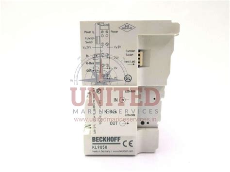 BECKHOFF KL9050 TERMINAL BUS EXTENSION WITH 6x KL1889, 12x KL2808, 1x ...
