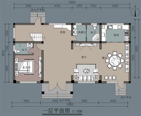 13米x8米自建房设计图,813米的房屋图,13米宽9米深房子平面图(第3页)_大山谷图库
