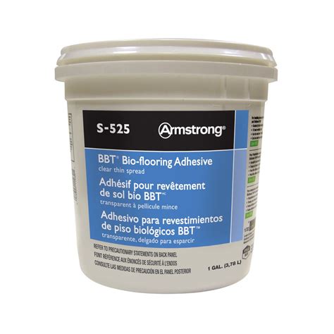 Armstrong S-515 VCT Tile Adhesive 4 Gallon pail covers 1,200 sq ft