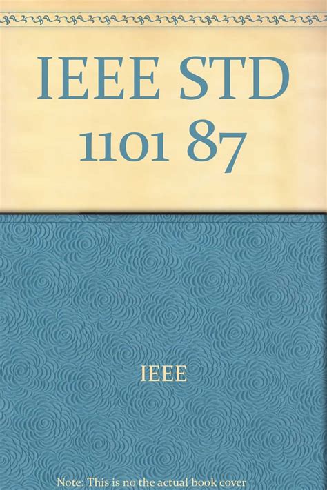 IEEE STD 1101 87 : IEEE: Amazon.in: Books