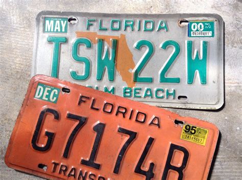 Antique License Plates Florida, 1957 Texas License Plates VINTAGE ...