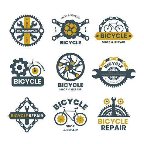 Bike logo collectie | Gratis Vector
