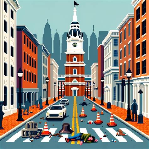 Pixel art of Philadelphia, accurate? : r/philadelphia