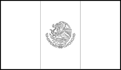 Mexican Flag Printable Coloring Page Mexican Flag Drawing ...