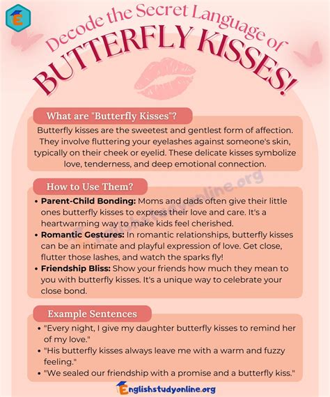 Butterfly Kisses Meaning at Jordan Arida blog