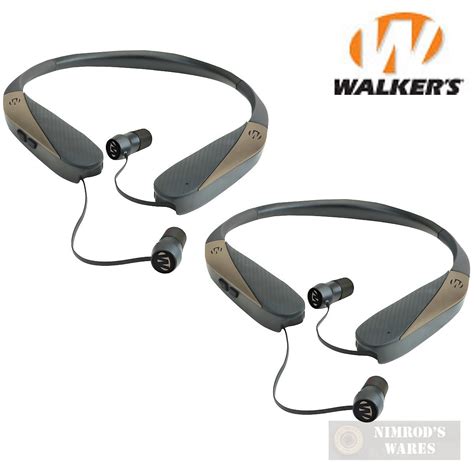 Walker's RAZOR-X Digital EAR BUDS 2-PACK Retractable USB Rechargeable NRR 31 GWP-NHE ...