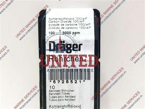 DRAGER ROHRCHEN 6728521 CARBON DIOXIDE 100/a-P DETECTOR TUBES /LOT OF 2 ...