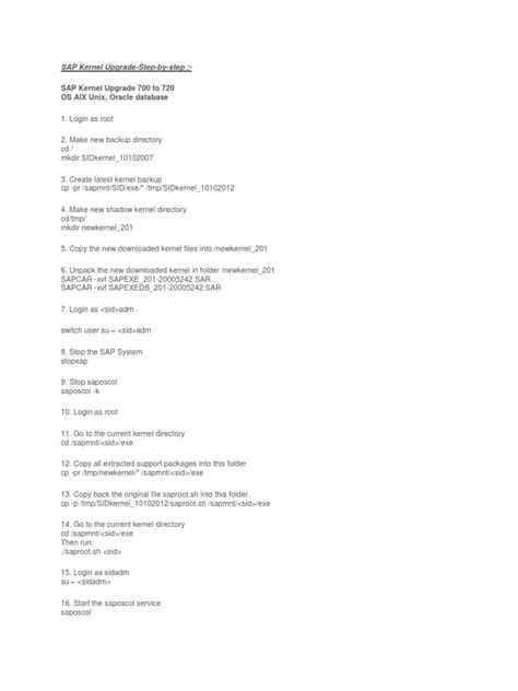 Image result for SAP Kernel Patch Install