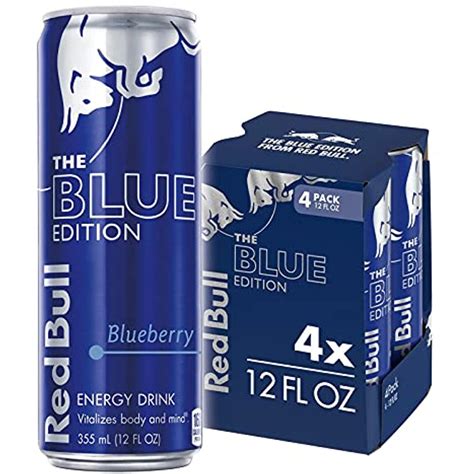 Buy Red Bull Energy Drink, The Blue Edition, 12 Fl Oz, 4 Pack, 48 Fl Oz ...