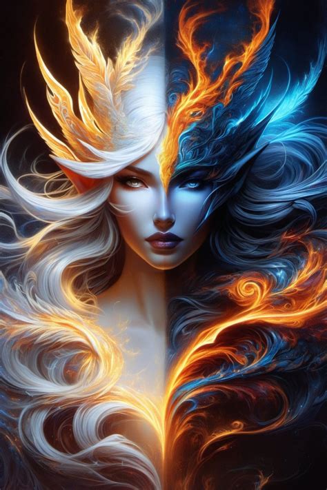 mysterious silhouette fire elf | image created by Shade | Tensor.Art