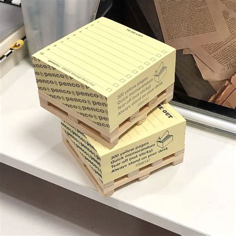 Wooden Pallet Sticky Notes | Tiny Wooden Crate Notes – Geekmonkey