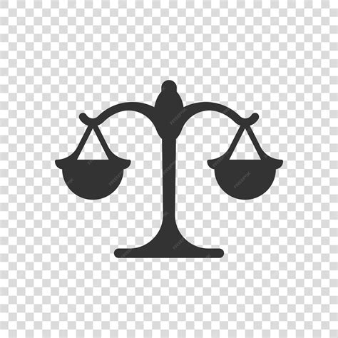 Premium Vector | Scales icon in flat style libra vector illustration on isolated background mass ...