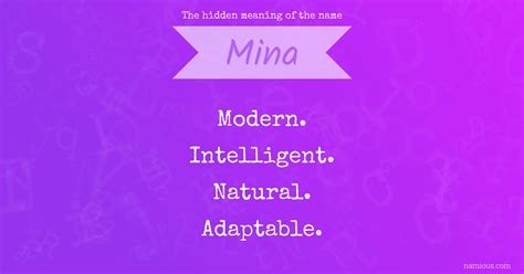Mina Name Meaning