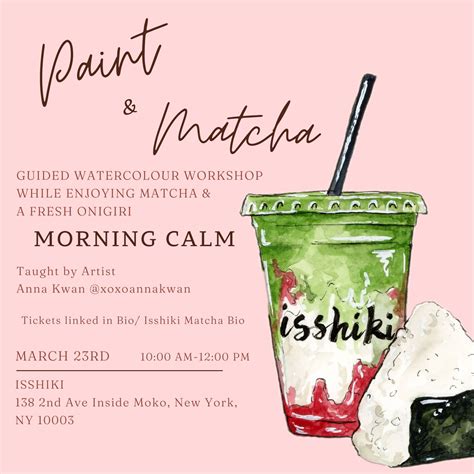 Sip & Paint: Matcha Edition – isshiki matcha