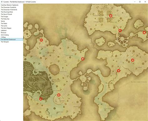 FFXIV All Shadowbringers Aether Currents Locations