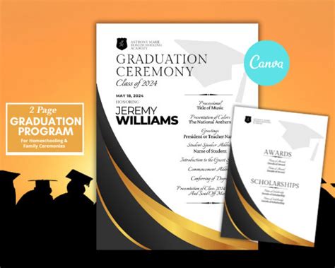 Image result for High School Graduation Program Examples