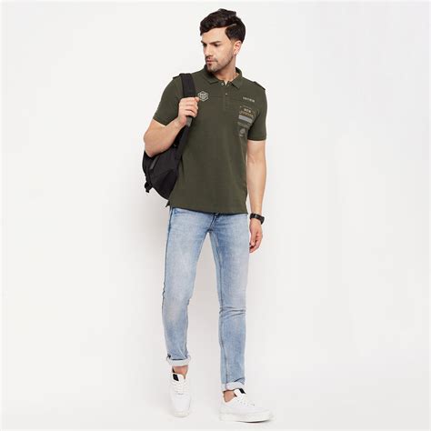 Duke Stardust Men Half Sleeve Polo Neck Cotton T-shirt (LF5787)