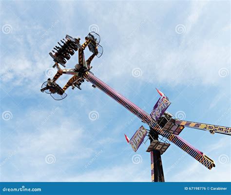 People Wait Up in the Blue Sky for the Vertical Ride and the Zero ...