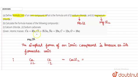 Image result for Formula Unit Examples