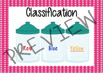 Classification Math Cards by Learning Corner | Teachers Pay Teachers