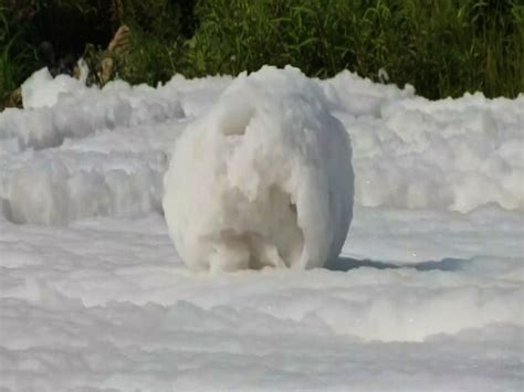 Pune: Pollution In Indrayani River Water, Toxic Foam Visible