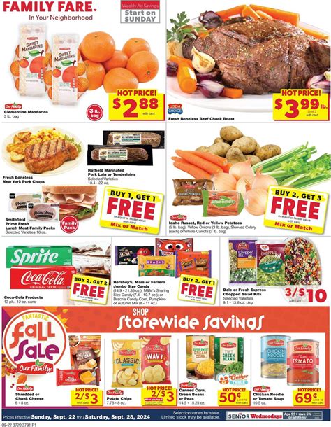 Family Fare Weekly Ad from September 22