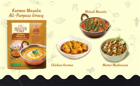 ITC Master Chef Korma Masala All-Purpose Gravy 200g, Ready to Cook ...