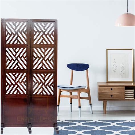 Buy CRAFT DECOR Wooden Room Partition for Living Rooms , Wood Screen ...