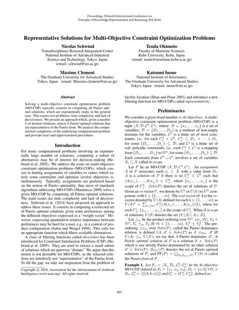 Image result for Properties of Constraint Method in Multi Objective Optimization