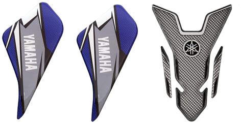 Yamaha Fuel Tank Grip Knee Tank Pad for FZS-FI/FZ-FI Bikes (Blue & Gray ...