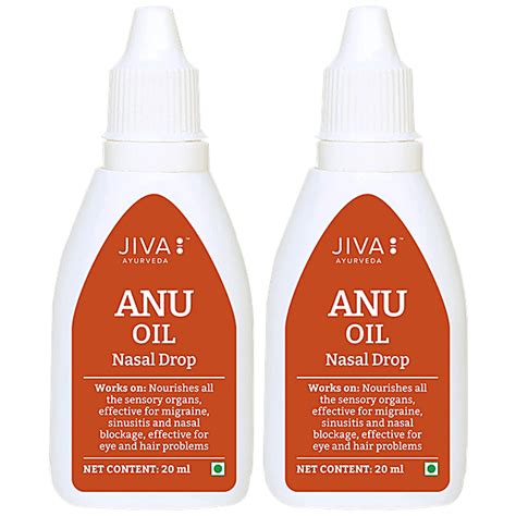 Buy Jiva Ayurveda Anu Oil Ayurvedic Nasal Drop - For Headache, Facial ...