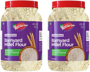 Nutriarrow Unpolished Barnyard Millet Flour, Washed and Cleaned ...