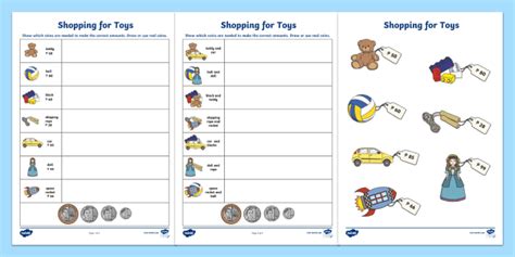 Shopping for Toys Worksheet in Philippine Peso | Twinkl