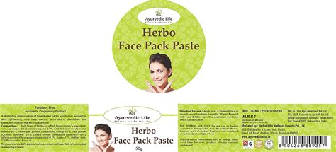 Buy AL-AYURVEDIC LIFE HERBO FACE PACK PASTE 50G PACK OF 4 Online & Get ...
