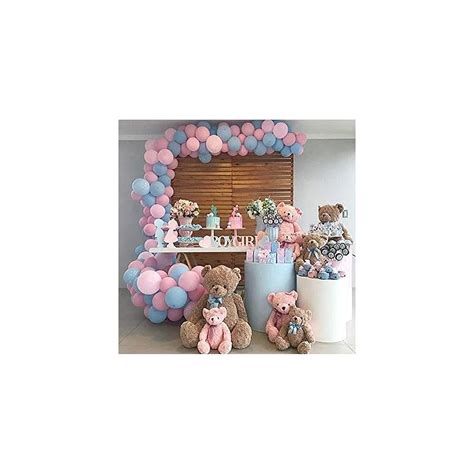 Buy Janinus Pastel Pink Balloons Party Balloons 50 PCS 12 Inches Pastel ...