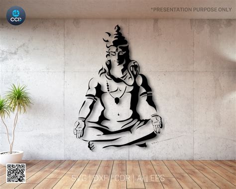 Buy Indian God | Lord Shiv | Shiva | Laser Cutting Design | DXF Vector ...