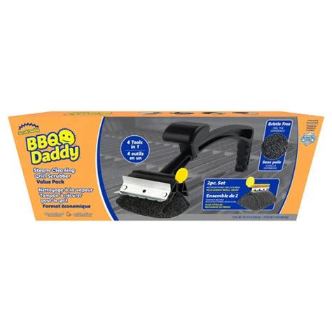 SCRUB DADDY - BBQ Daddy Steam Cleaning Grill Scrubber Value Pack ...