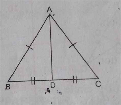 18. Show that ∆ABD = ∆ACD.Hence prove that ∆ADB = ∆ADC= 90° - Brainly.in