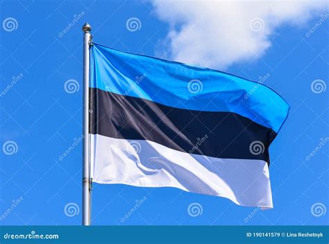 The Flag of Estonia is a Rectangular Banner of Three Equal Horizontal ...