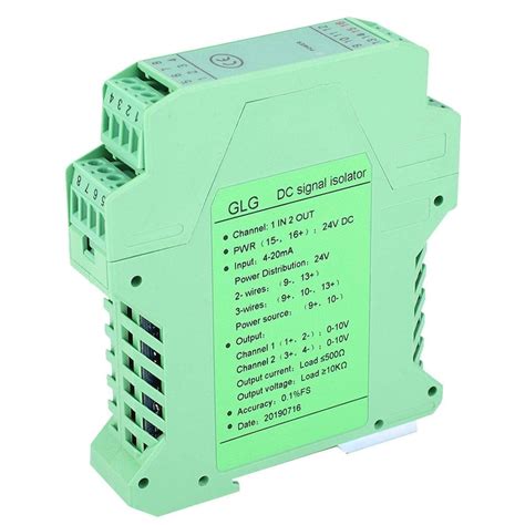 Agatige Signal Isolator, DC 0-10V 4~20mA Current Signal Isolator ...